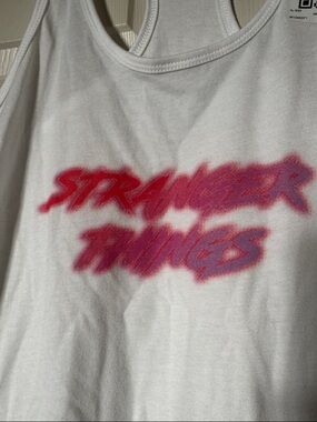 Stranger Things logo tank